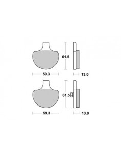 Plaquettes de freins AP RACING 2