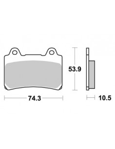 Plaquettes de freins AP RACING 2