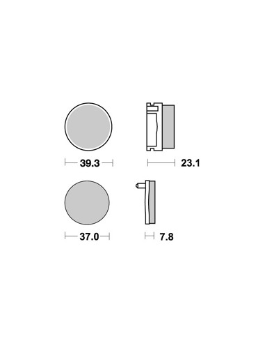 Plaquettes de freins AP RACING