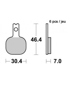 Plaquettes de freins AP RACING 2