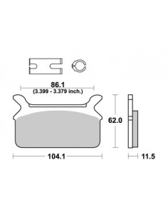 Plaquettes de freins AP RACING 2