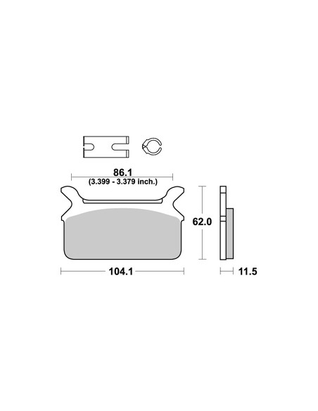 Plaquettes de freins AP RACING