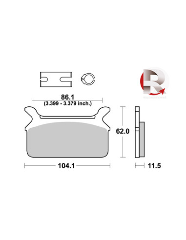 Plaquettes de freins AP RACING