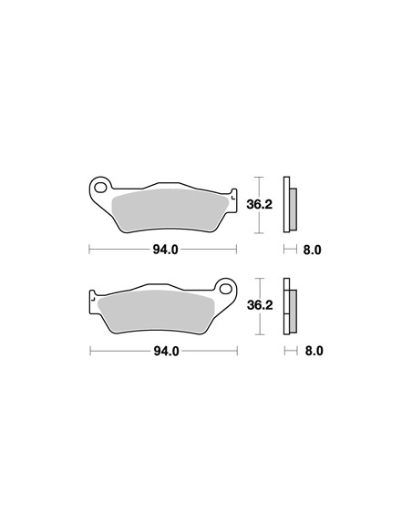 Plaquettes de freins AP RACING