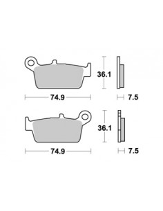 Plaquettes de freins AP RACING 2