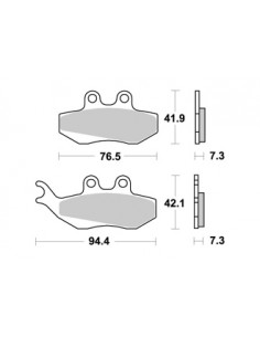 Plaquettes de freins AP RACING 2