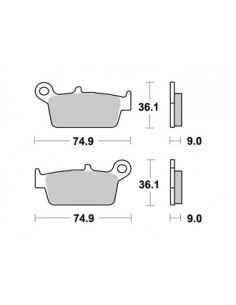 Plaquettes de freins AP RACING 2