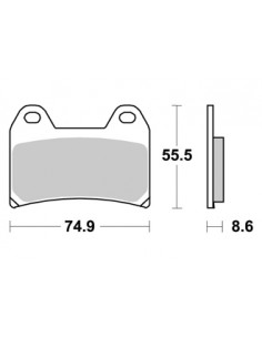 Plaquettes de freins AP RACING (Nouvelle Génération) 2