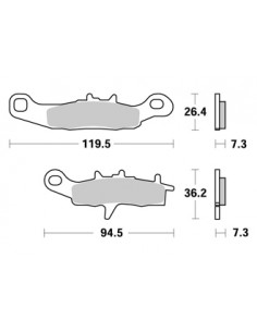 Plaquettes de freins AP RACING 2