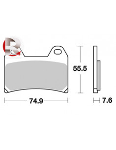Plaquettes de freins AP RACING 2
