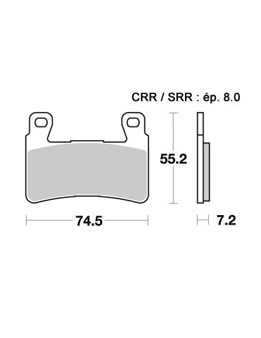 Plaquettes de freins AP RACING (Nouvelle Génération)