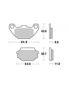 Plaquettes de freins AP RACING 2