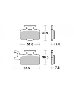 Plaquettes de freins AP RACING 2