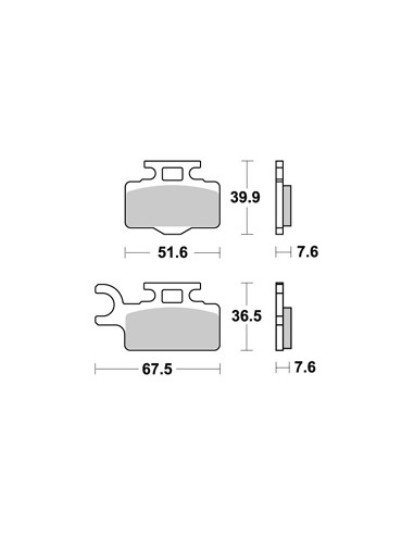 Plaquettes de freins AP RACING