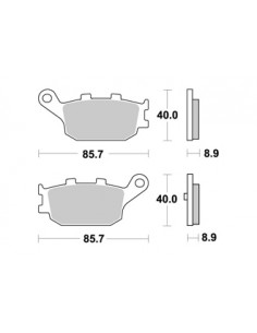 Plaquettes de freins AP RACING 2