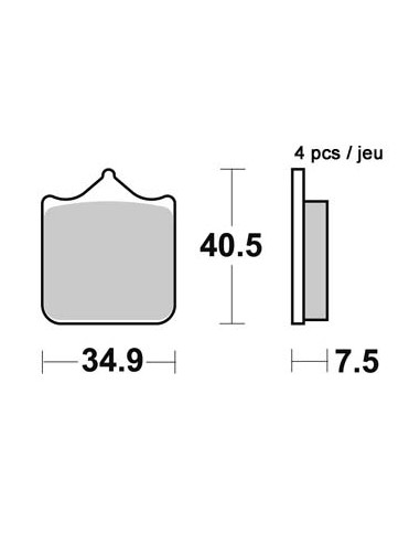Plaquettes de freins AP RACING