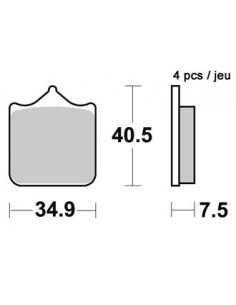 Plaquettes de freins AP RACING (Nouvelle Génération) 2