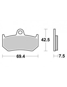 Plaquettes de freins AP RACING 2