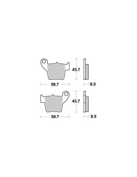 Plaquettes de freins AP RACING