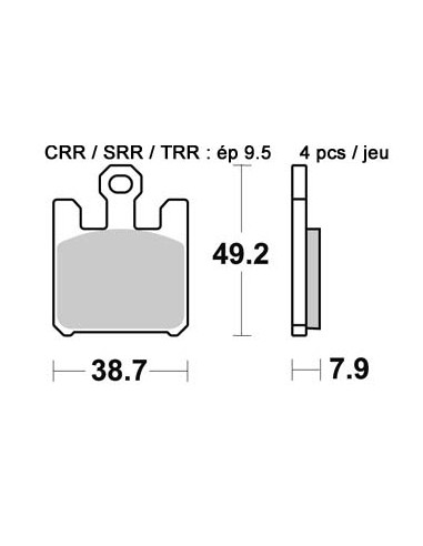 Plaquettes de freins AP RACING