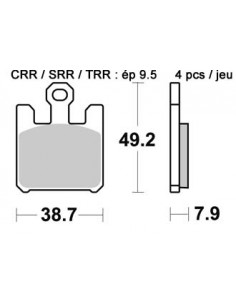 Plaquettes de freins AP RACING 2