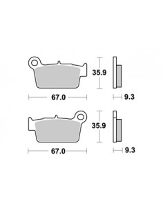Plaquettes de freins AP RACING 2