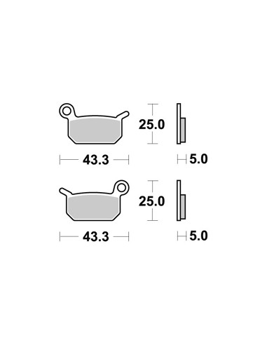 Plaquettes de freins AP RACING