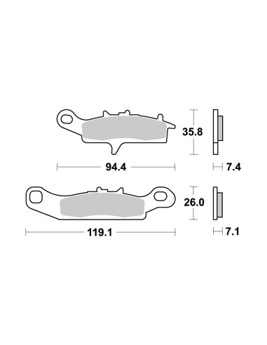 Plaquettes de freins AP RACING