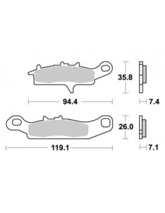 Plaquettes de freins AP RACING 2