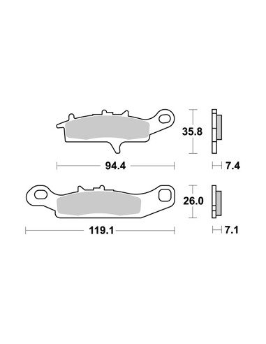 Plaquettes de freins AP RACING