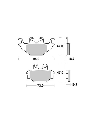 Plaquettes de freins AP RACING
