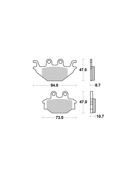 Plaquettes de freins AP RACING