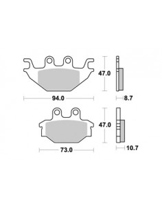 Plaquettes de freins AP RACING 2