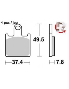 Plaquettes de freins AP RACING 2