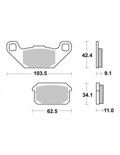 Plaquettes de freins AP RACING 2