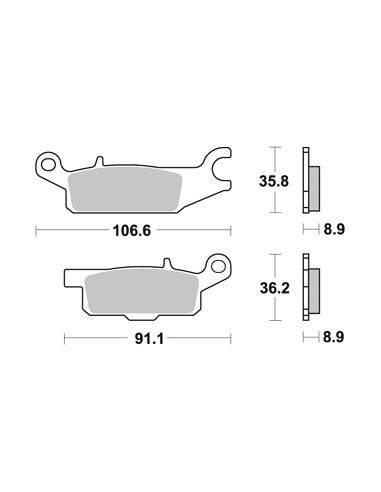 Plaquettes de freins AP RACING