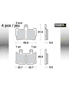 Plaquettes de freins AP RACING (Nouvelle Génération) 2