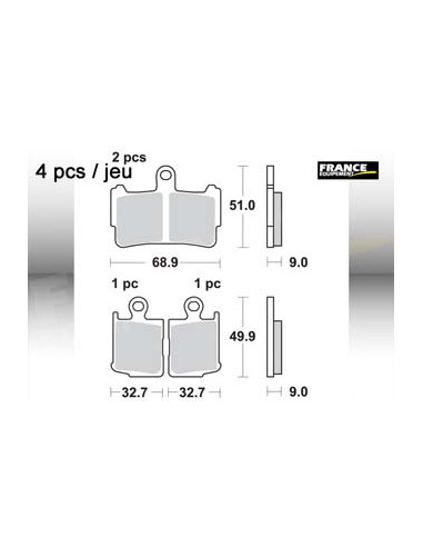 Plaquettes de freins AP RACING (Nouvelle Génération)
