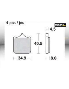 Plaquettes de freins AP RACING 2