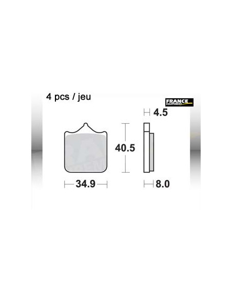 Plaquettes de freins AP RACING (Nouvelle Génération)