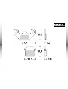 Plaquettes de freins AP RACING 2