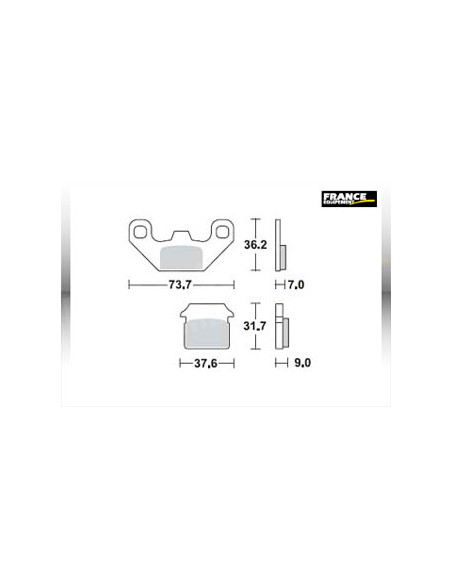 Plaquettes de freins AP RACING