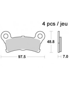 Plaquettes de freins AP RACING
