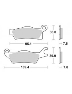 Plaquettes de freins AP RACING 2