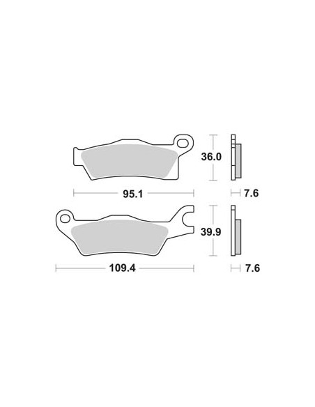 Plaquettes de freins AP RACING