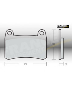Plaquettes de freins AP RACING 2