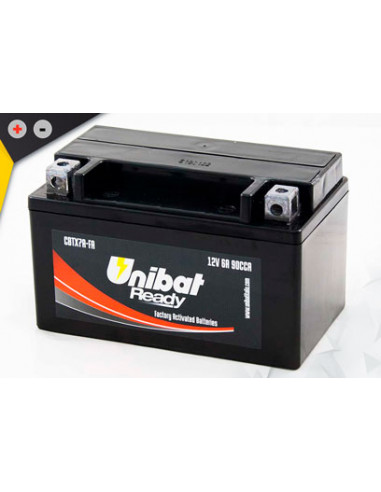 Batterie Unibat CBTX7A-FA - Scellés en Usine.
