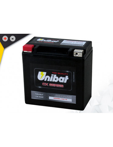 Batterie Unibat CX14 - Super renforcé activé en Usine.