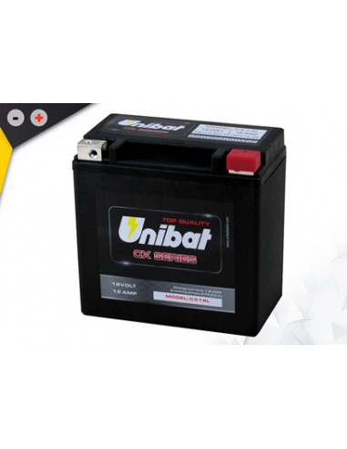 Batterie Unibat CX14L - Super renforcé activé en Usine.