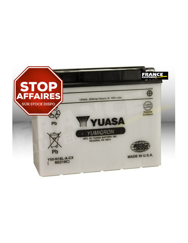Batterie YUASA Y50-N18L-A-CX PROMO